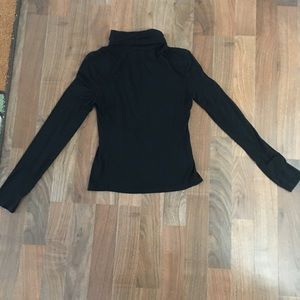 NWOT Black Fold-Over Turtle Neck
